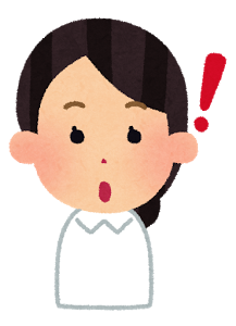 ビックリしている女性