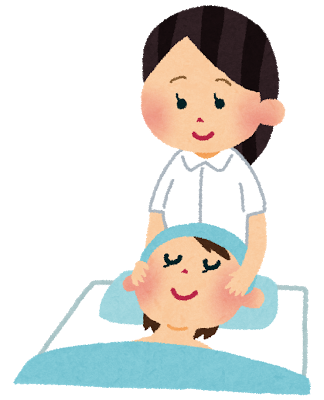 施術を受けている女性